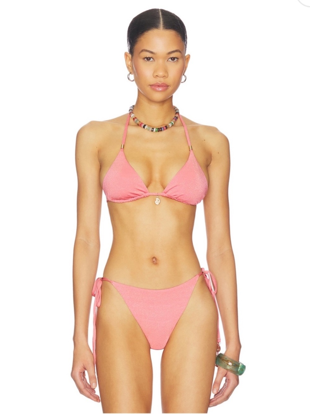 Show Me Your Mumu - Tides Bikini in Coral Reef Shimmer with Shells